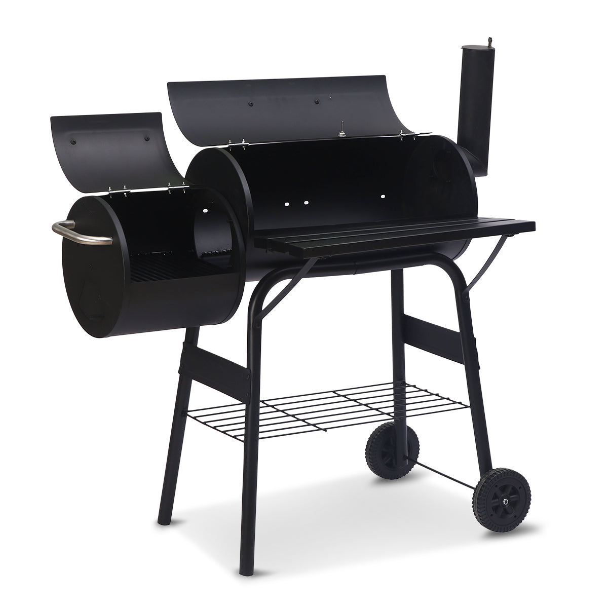 Wallaroo 2-in-1 Outdoor Barbecue Grill & Offset Smoker