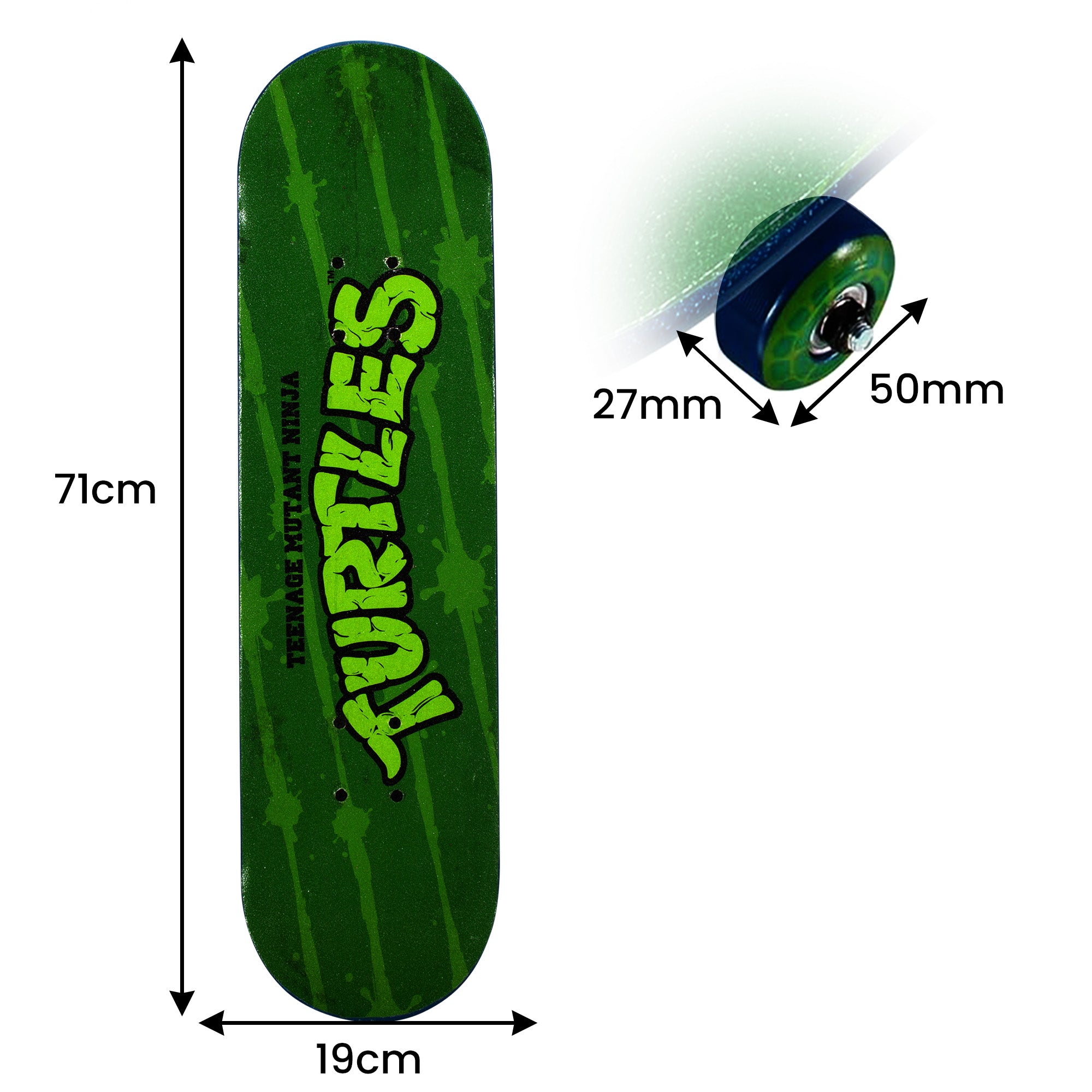 Kryptonics Teenage Mutant Ninja Turtles 28-inch Turtle Time Popsicle Skateboard