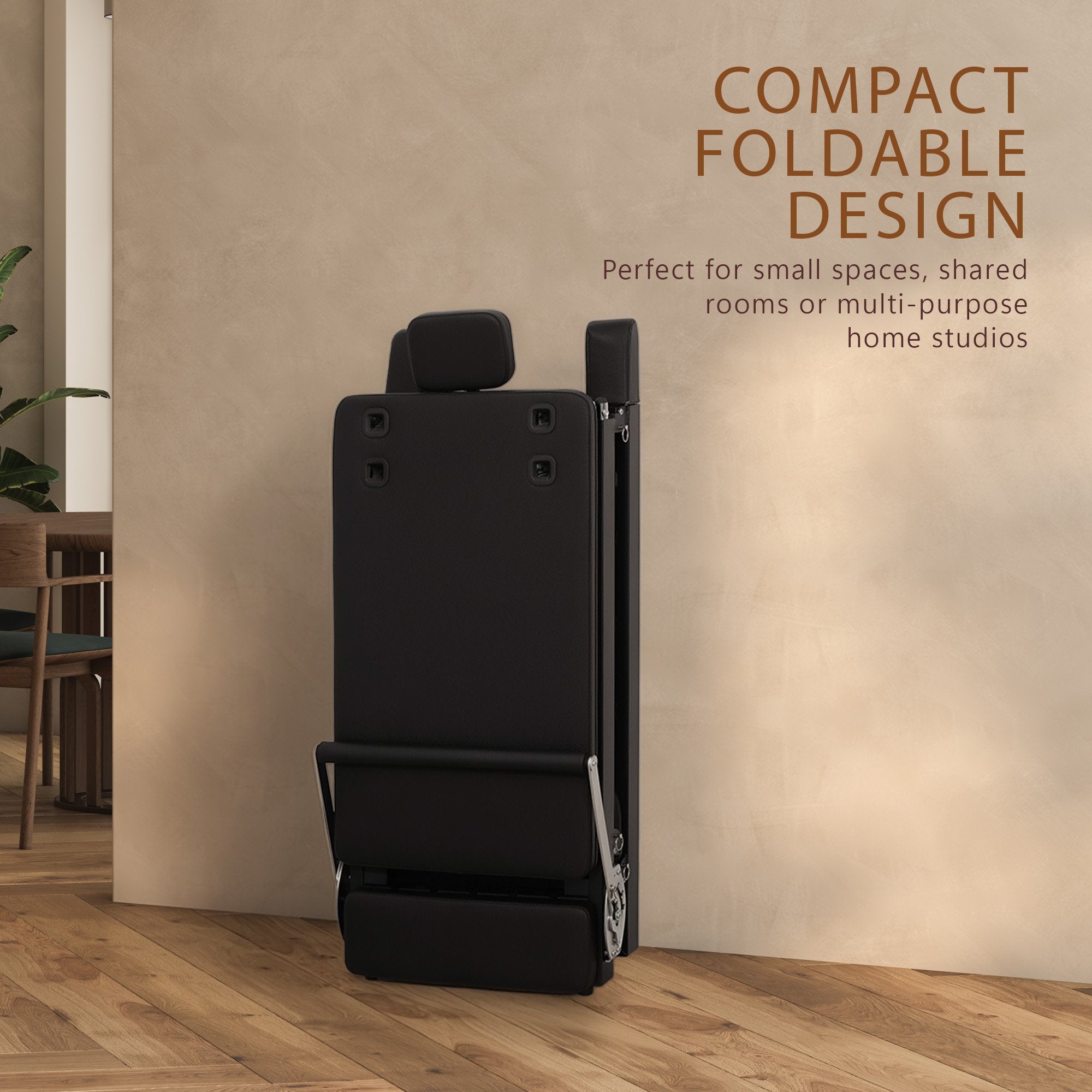 Powertrain Aria Steel Foldable Pilates Board Reformer Multifunctional Core Exercise Set Ab Trainer With Platform Extender Sitting Box Jumpboard And Footbar For Indoor Outdoor Full Body Fitness Home