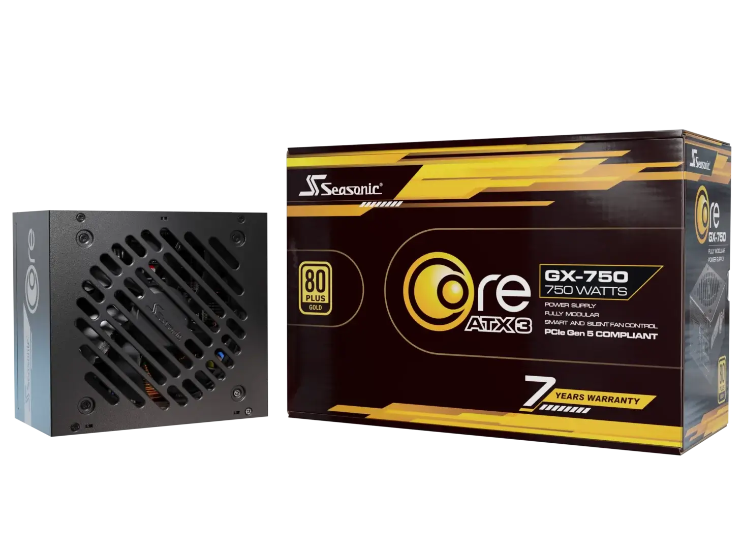 Seasonic Core GX-750 ATX3 80 Plus Gold Full Modular 750W PSU (SRP-CGX751-A5A32SF)