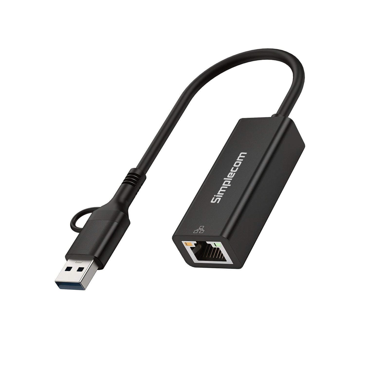Simplecom NU315C SuperSpeed USB-C and USB-A to Gigabit Ethernet Adapter