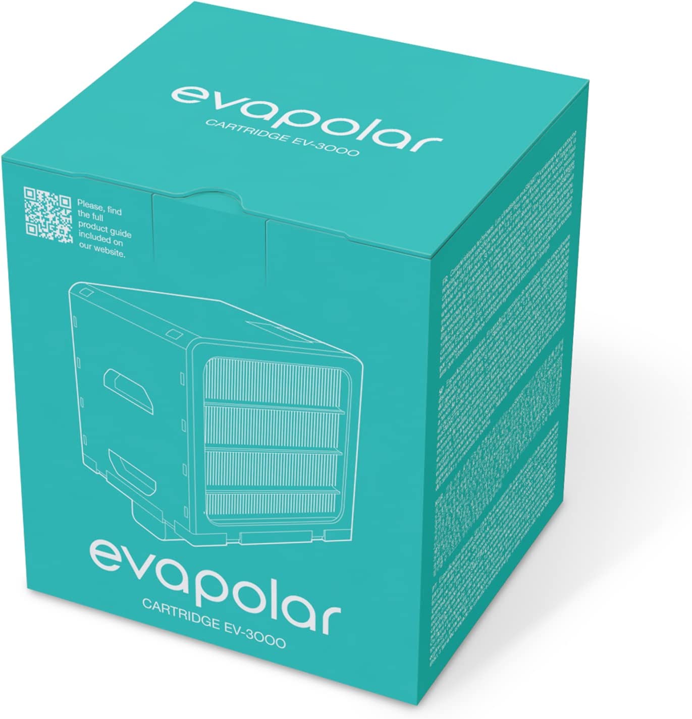 Evapolar Replacement Evaporative Cartridge for evaSMART Personal Air Cooler + Humidifier