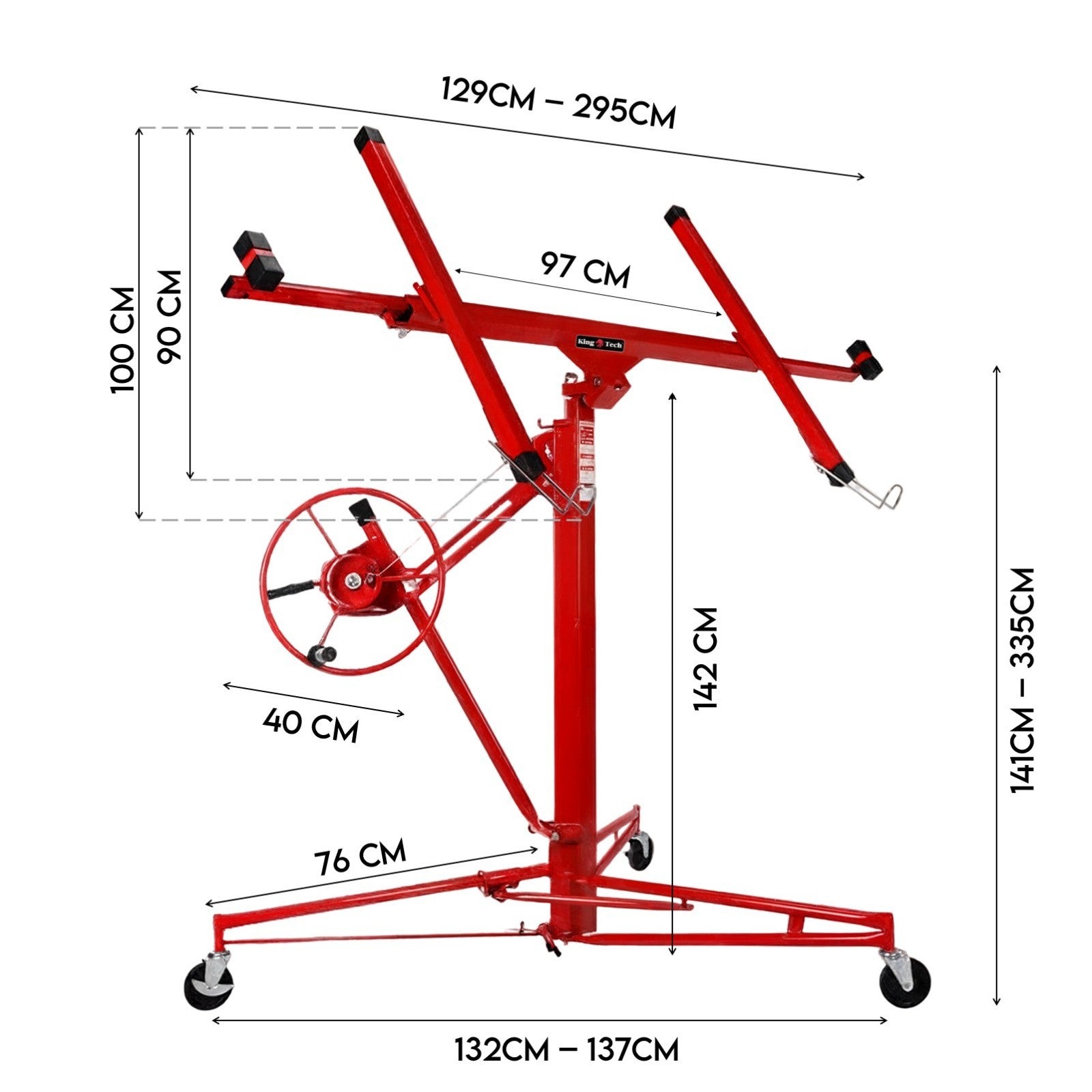 11FT Drywall Panel Lifterfor Gyprock & Plasterboard