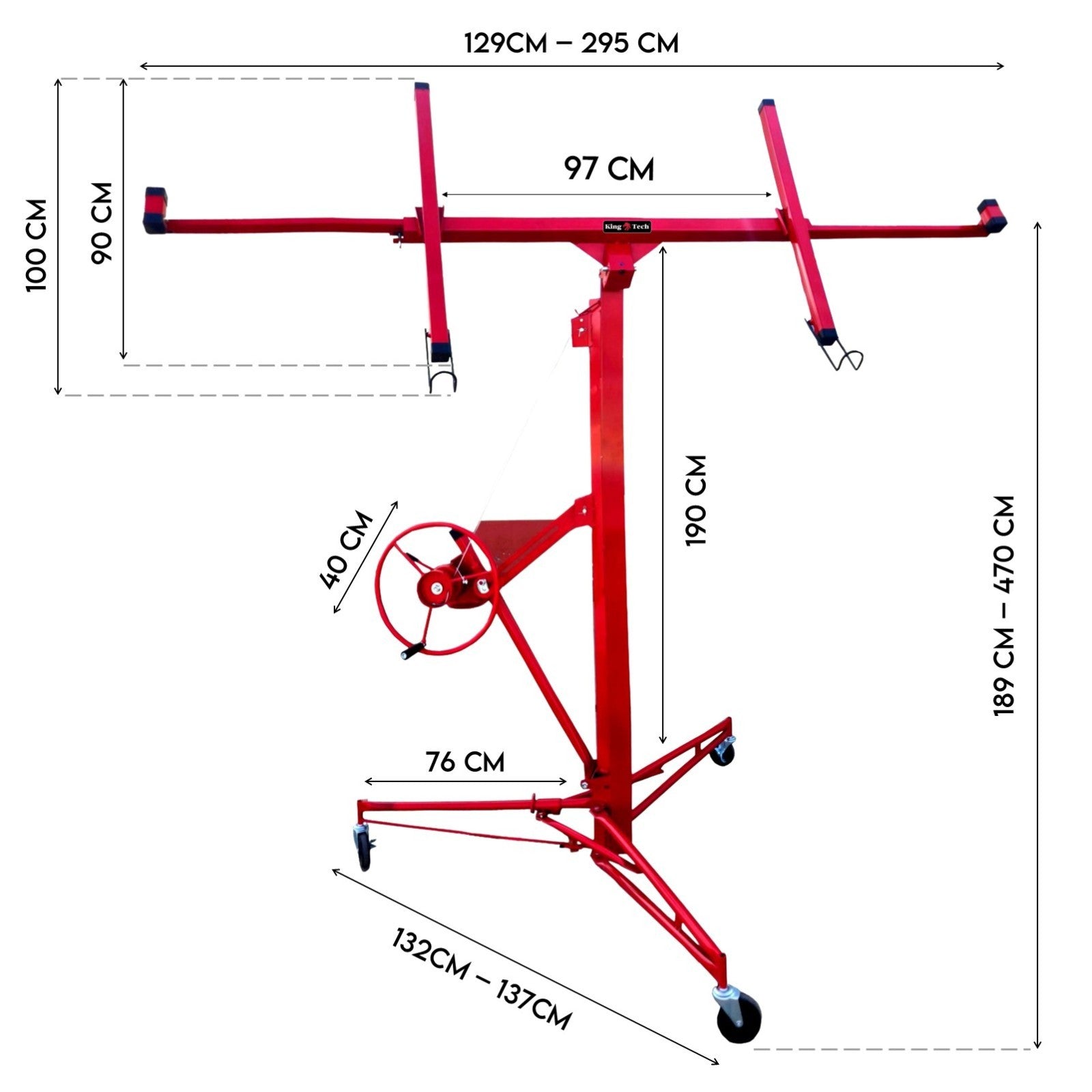 16FT Drywall Gyprock PlasterboardPanel Lifter