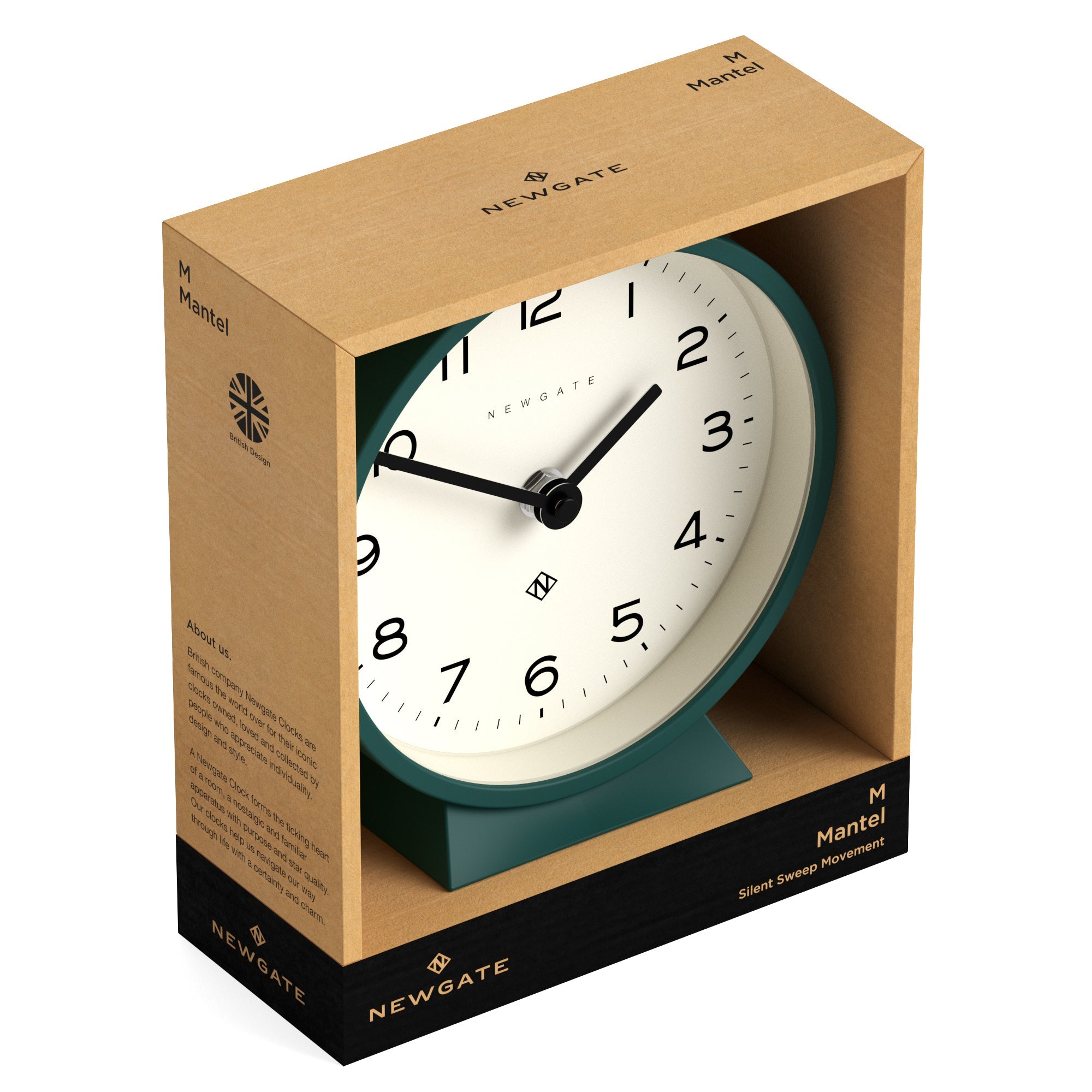 Newgate M Mantel Clock Green