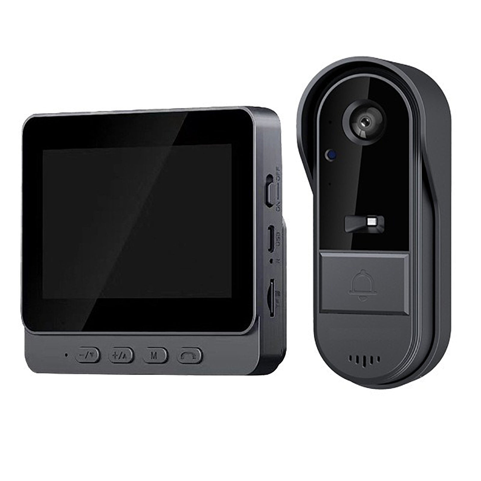 Smart Wireless Video Doorbell with 4.3" Screen HD 8MP Camera Night VisionTwo-Way Audio IP65