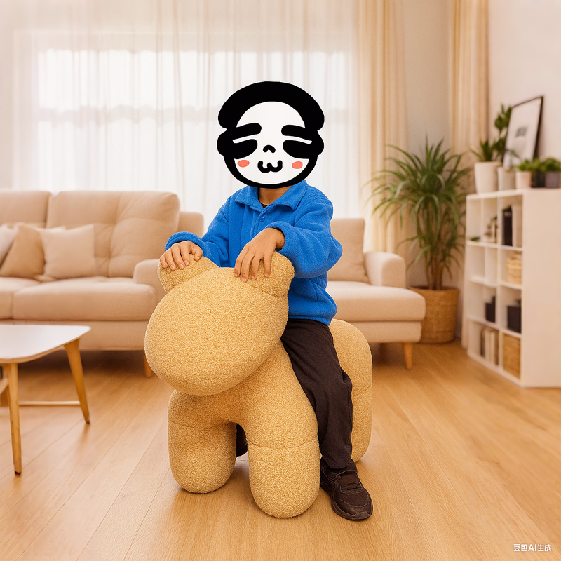 Lamb Stool Chair Brown