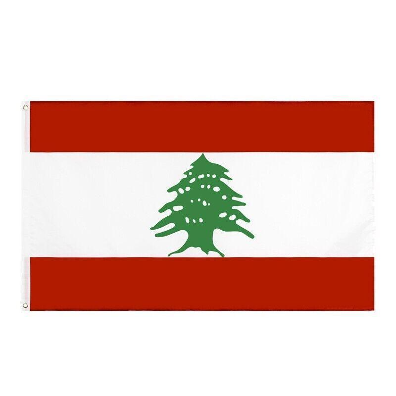Large Lebanon Lebanese Flag Heavy Duty Outdoor Lb 90X150Cm - 3X5Ft