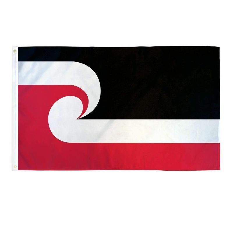 Large Maori Flag 90x150cm Tino Rangatiratanga NZ Flag Outdoor Polyester