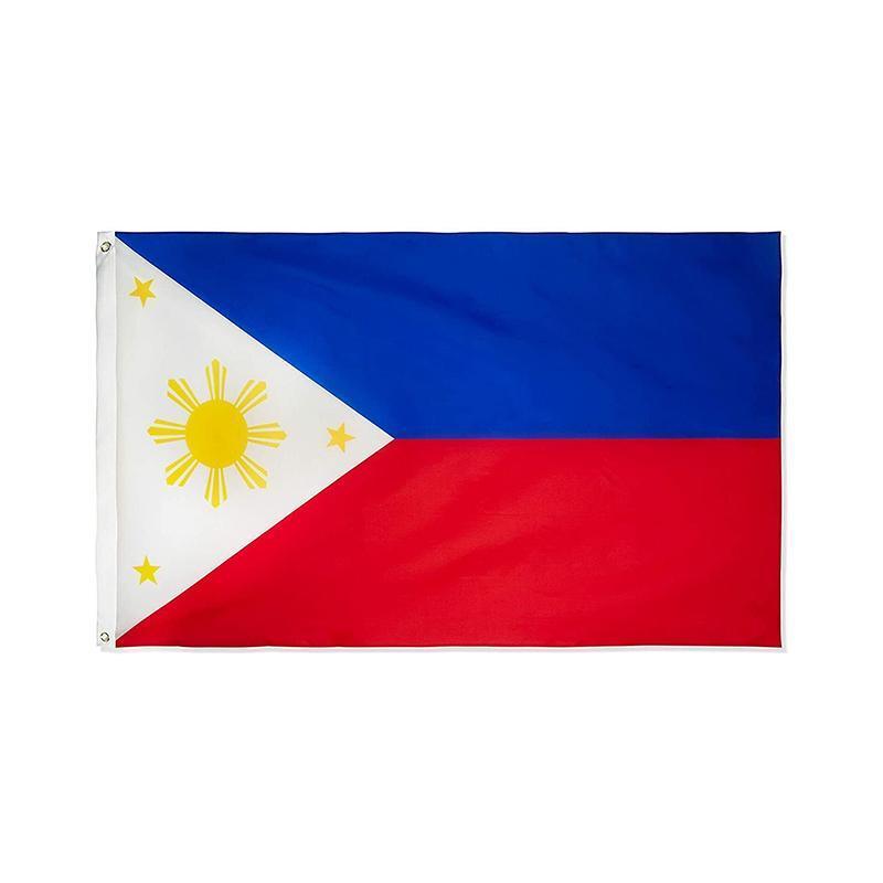 Large Philippines Flag 90 x 150 cm Outdoor Indoor Polyester with Eyelets