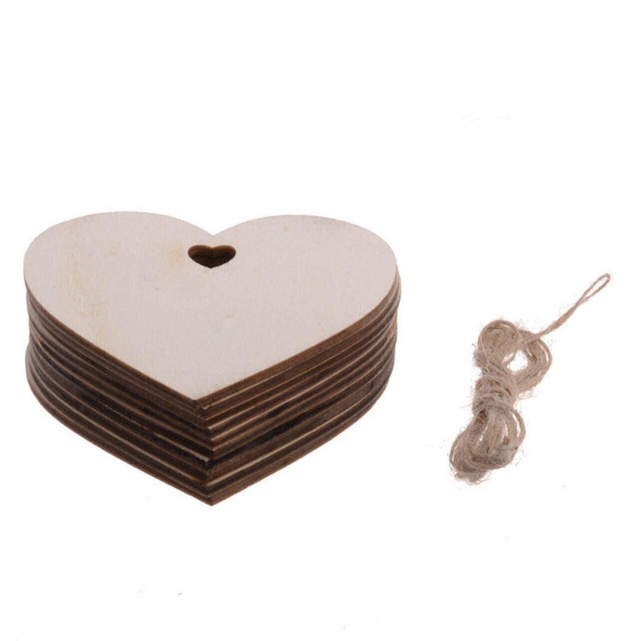 Wooden Christmas Hanging Ornament for Tree DIY Craft Decoration 10pcs - Christmas Tree