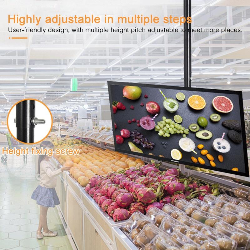 Adjustable Single Screen Tv Wall / Ceiling Mount - 32-65 Inch 0.5-2m Range