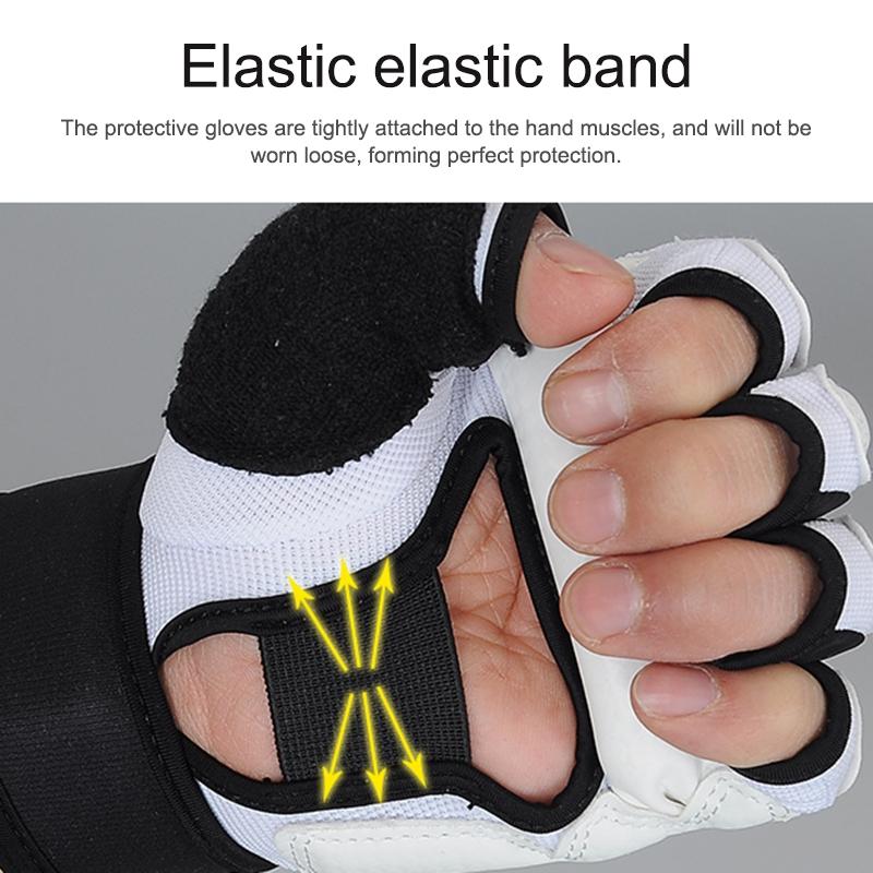 Adult Half-Finger Sandbag Training Gloves For Fitness And Sparring - Xs
