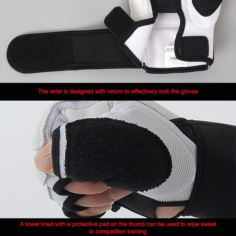 Adult Half-Finger Sandbag Training Gloves For Fitness And Sparring - Xs