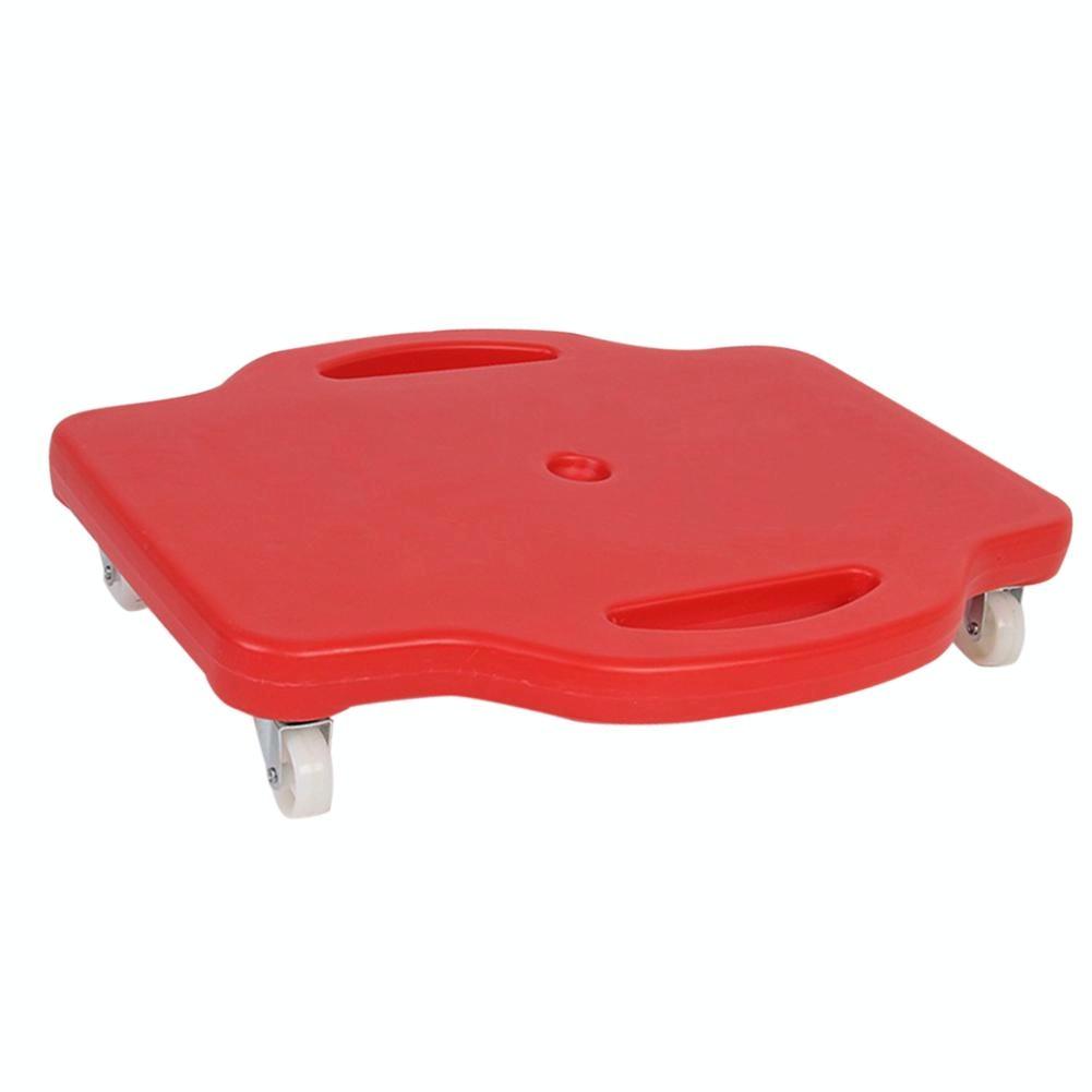 Square Four-wheel Scooter for Children's Balance Training - Red Blow Molding
