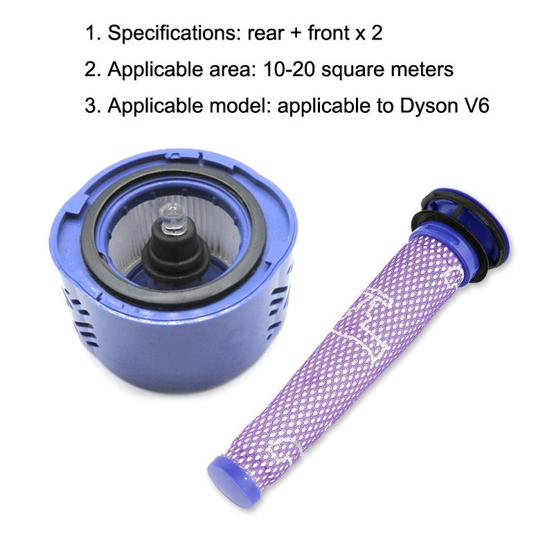 Versatile 3-in-1 Filter Kit for Dyson V6 - Compatible with Multiple Models