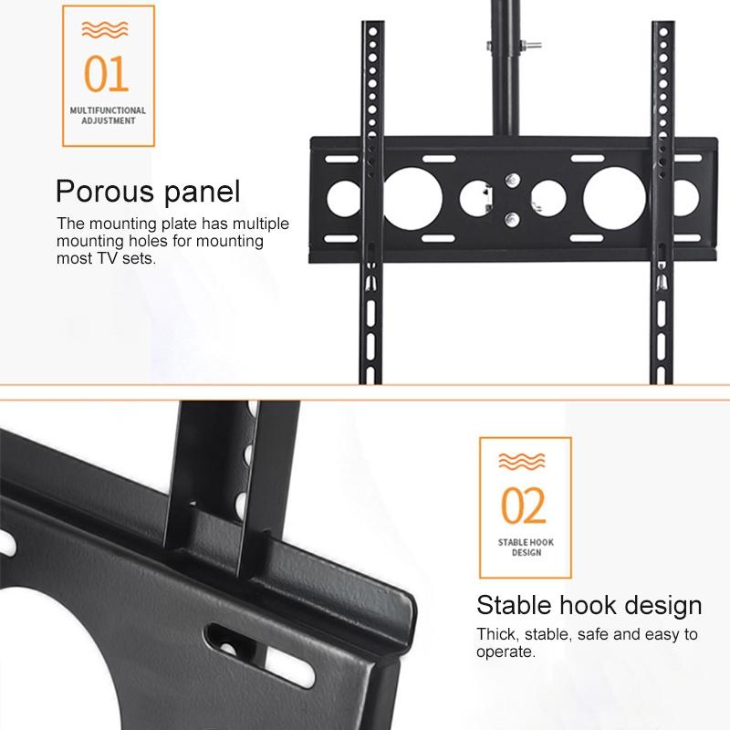 Adjustable Single Screen Tv Wall / Ceiling Mount - 32-70 Inch 0.5-2m Range
