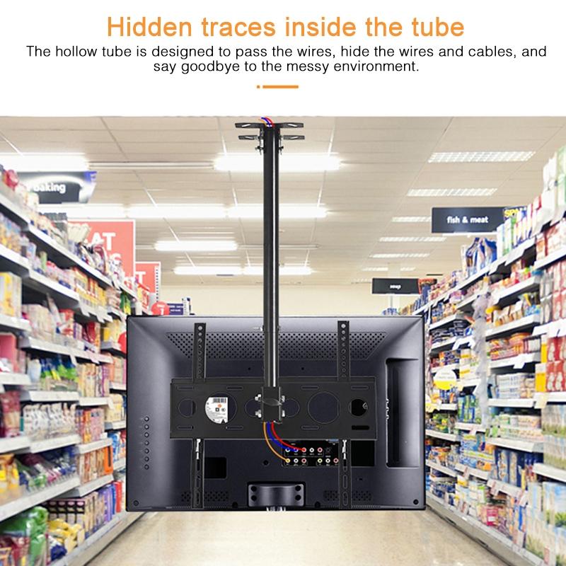 Adjustable Single Screen Tv Wall / Ceiling Mount - 32-70 Inch 0.5-3m Range