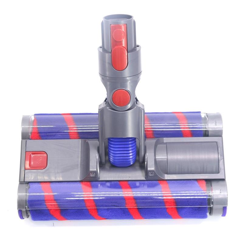 Double Roller Soft Velvet Floor Brush with Led for Dyson Vacs