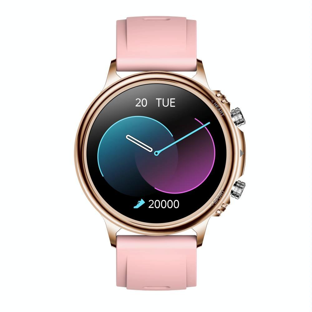 Silicone Band Smart Watch With Colour Screen - Black