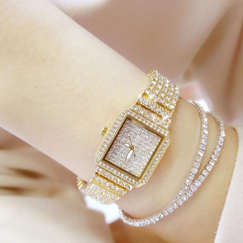 Women Diamond Chain Watch - Elegant and Timeless - Rose Gold