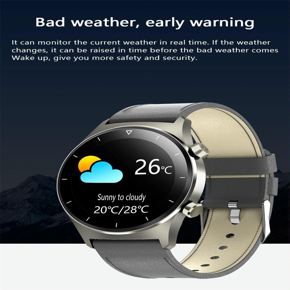 Waterproof Smart Watch With Heart / Bp / Oxygen / Sleep Monitoring - Ip68 - Black