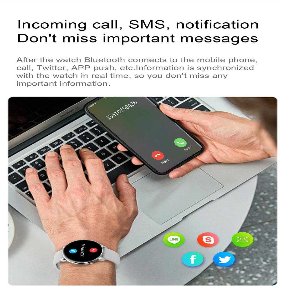 Smart Watch With Ip68 Waterproofing And Health Monitoring