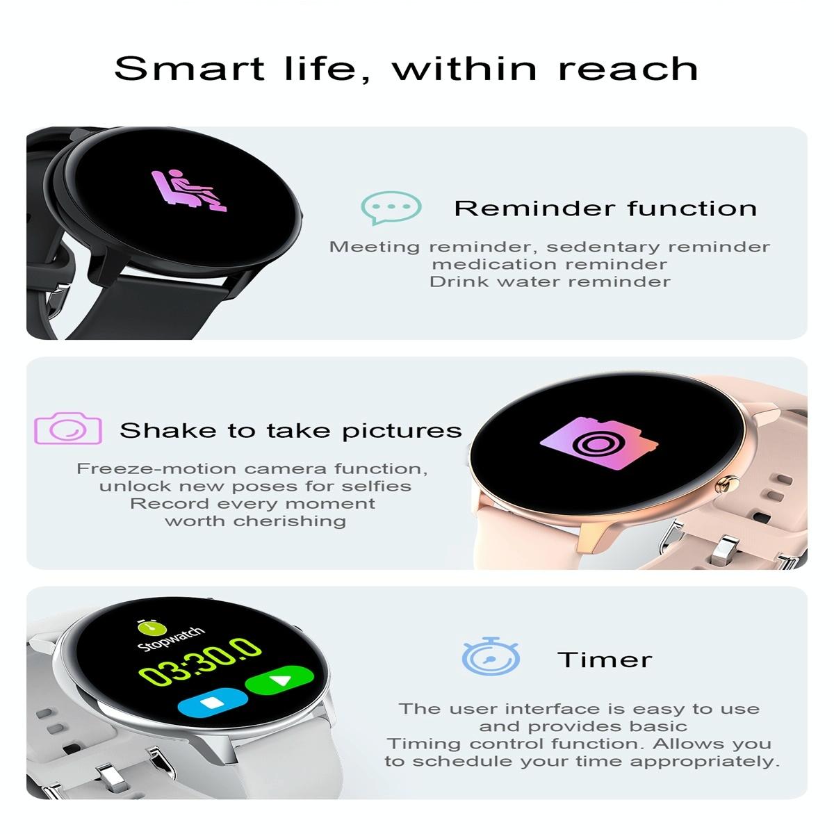 Smart Watch With Ip68 Waterproofing And Health Monitoring