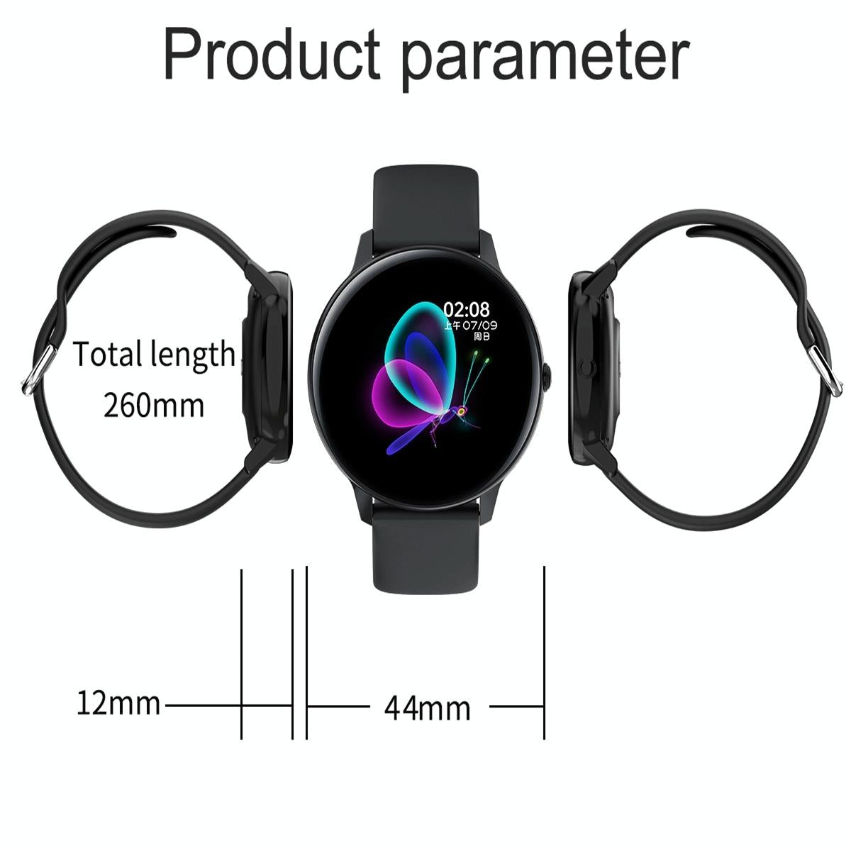 Smart Watch With Ip68 Waterproofing And Health Monitoring