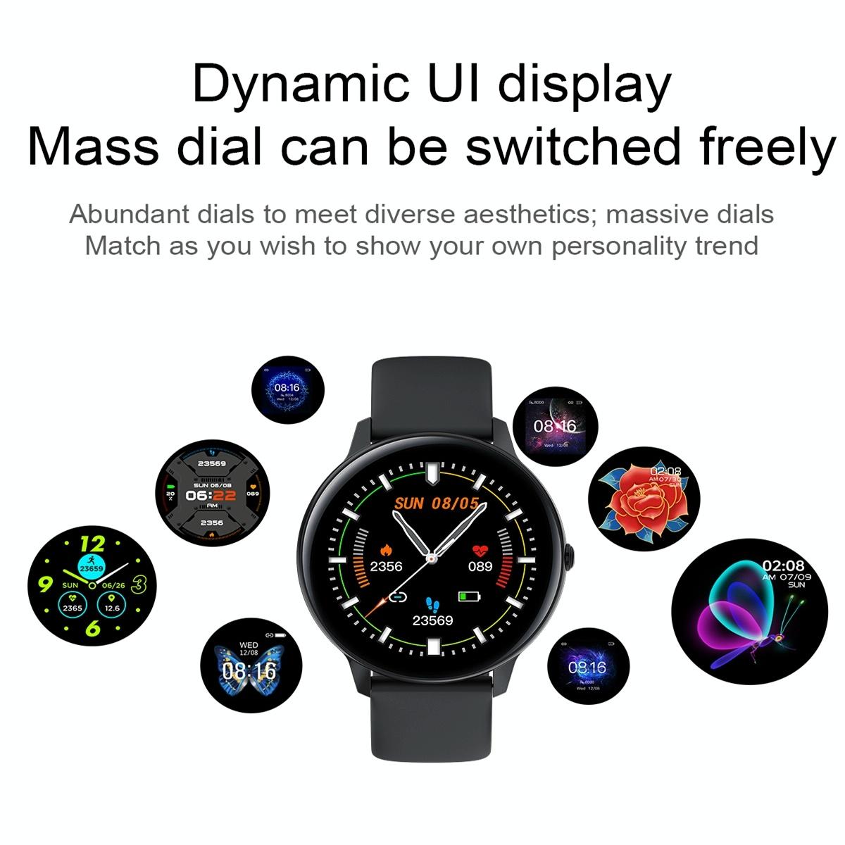 Smart Watch With Ip68 Waterproofing And Health Monitoring