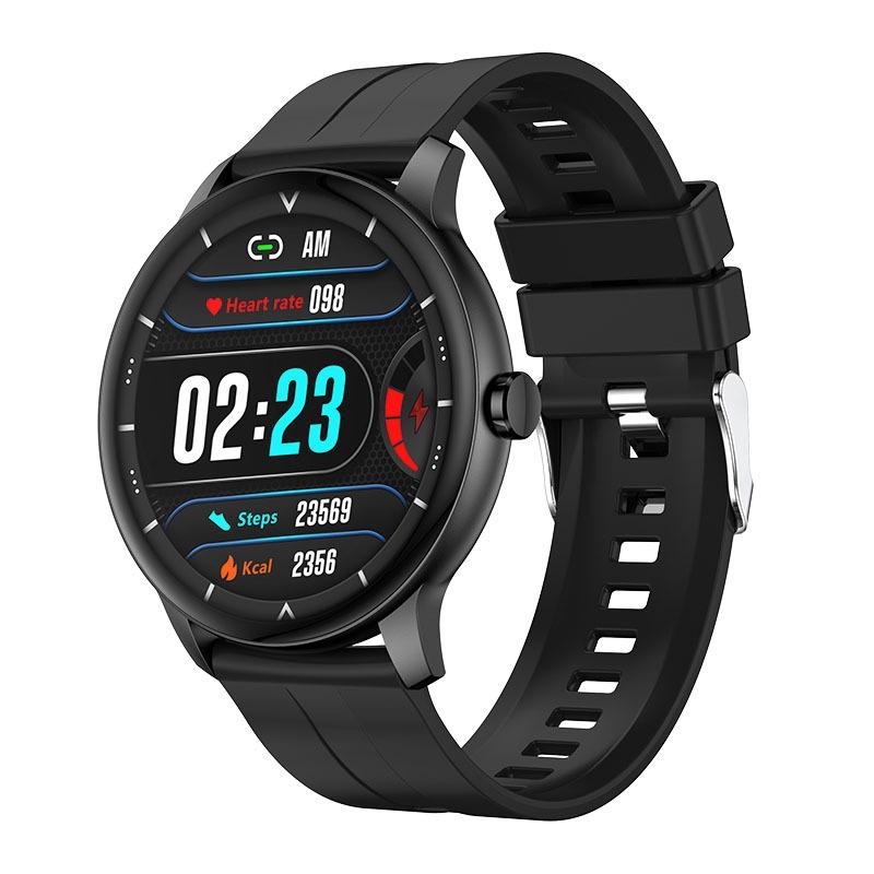 Waterproof Smart Watch With Colour Screen - Ip67 - Black