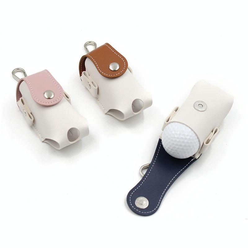 Compact Leather Golf Bag For Protection On The Go - Brown