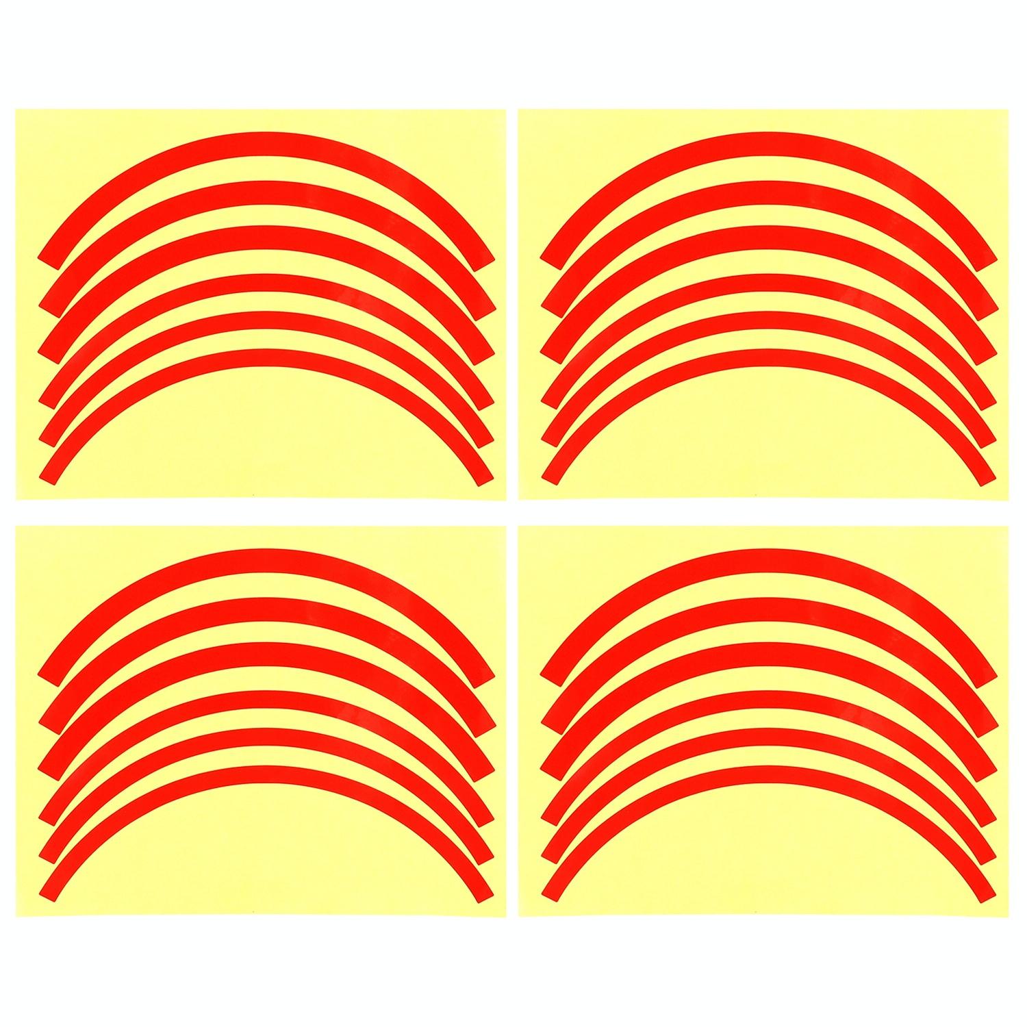 Blue Wheel Hub Sticker Set for Scooter / Bike / Electric Vehicle 2 Pcs - Silver Colorful