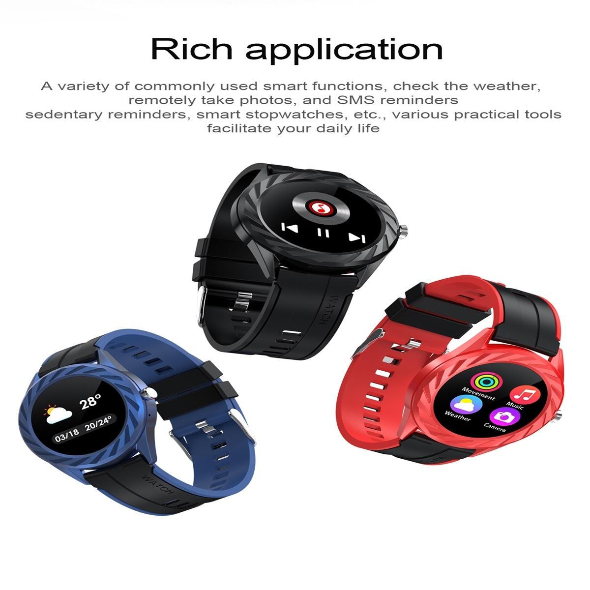 Smart Watch With Bluetooth Call And Health Monitoring - Ip67 Waterproof - Black