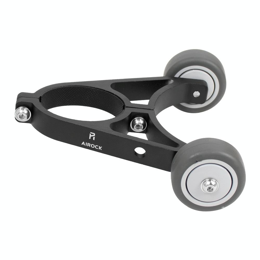 Foldable Auxiliary Wheel Bracket for Electric Scooters - Compatible with Xiaomi Ninebot and More - Black
