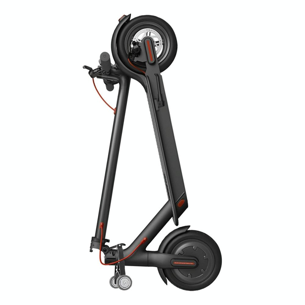 Foldable Auxiliary Wheel Bracket for Electric Scooters - Compatible with Xiaomi Ninebot and More - Black
