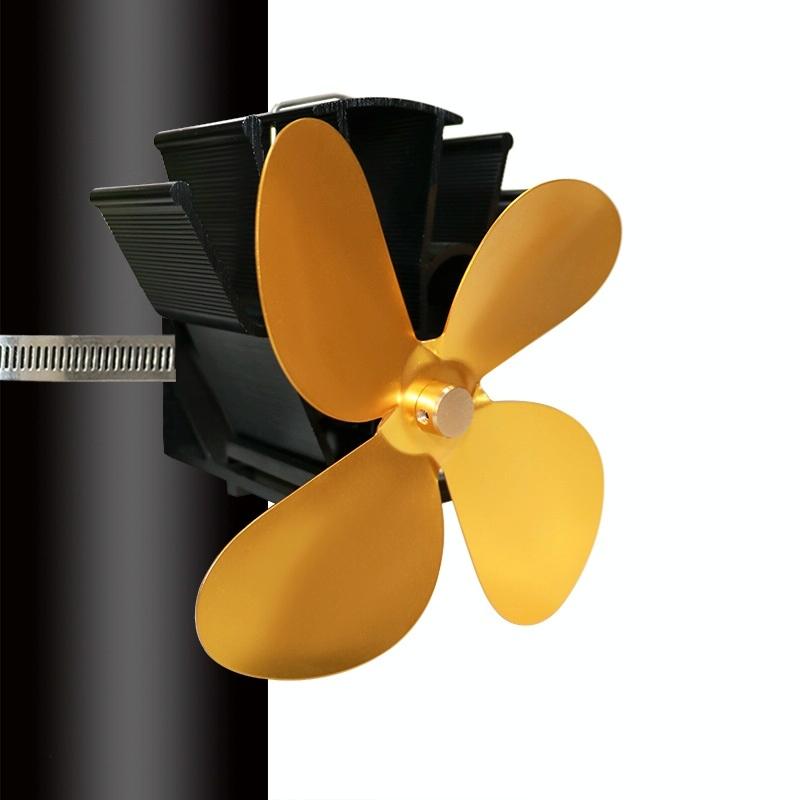 Thermodynamic Wall Mounted Fireplace Fan - no Magnets - Black