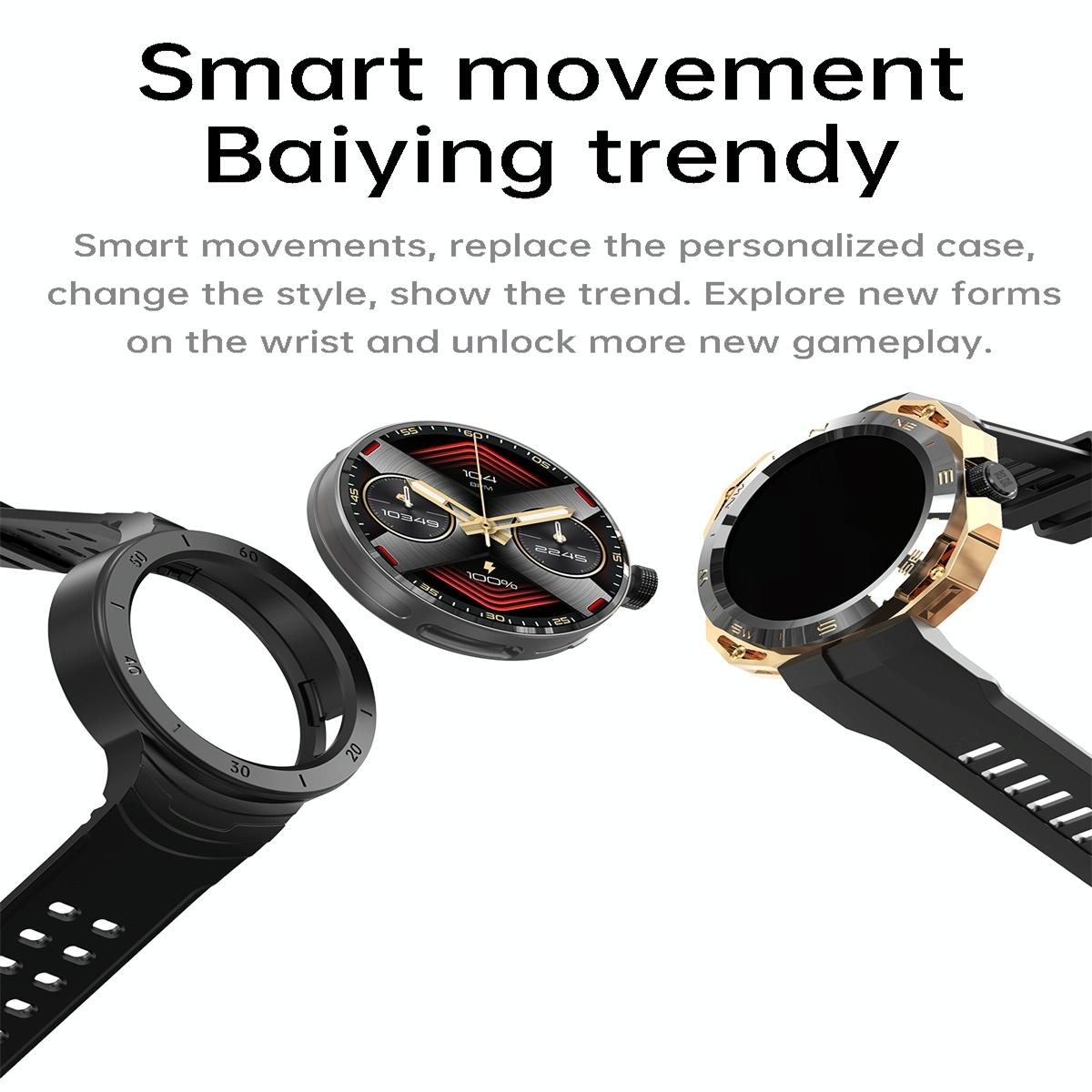 Smart Watch With Heart And Blood Monitoring Colour Screen - Black