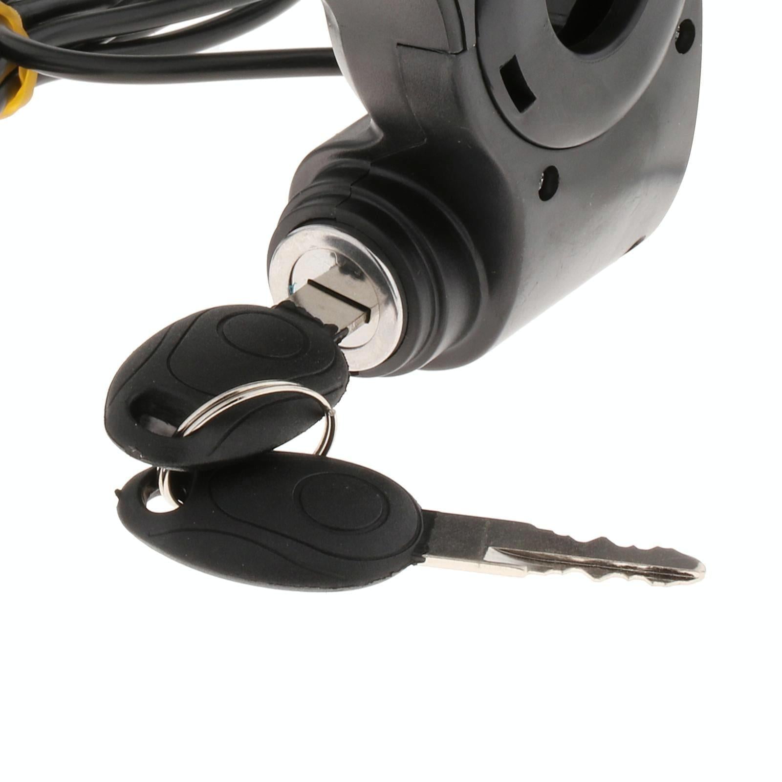 Ev Scooter Disconnect Switch with Digital Display and Keys - Black