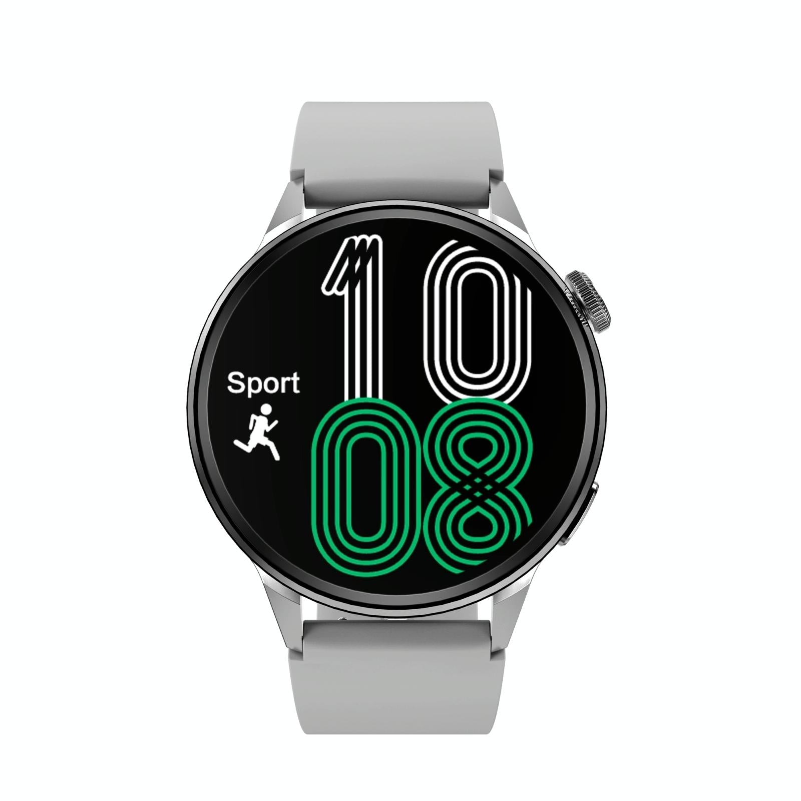 Silicone Band Smart Watch With Colour Screen - Black