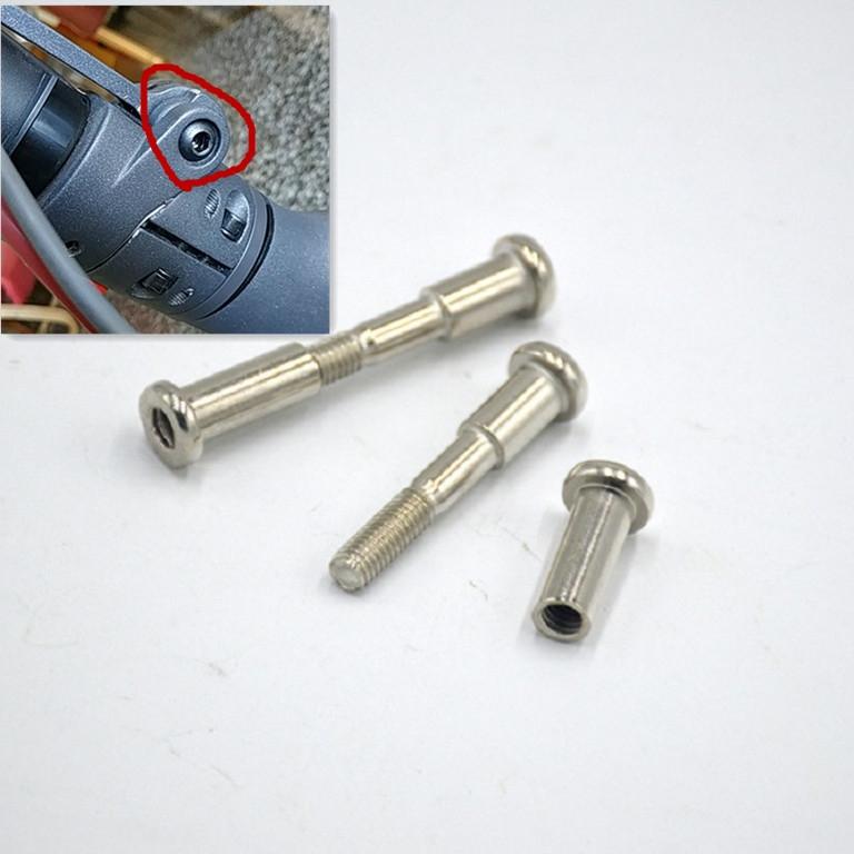 2-pack Inner Hex Lock Screws for Xiaomi Mijia M365 Electric Scooter - Black