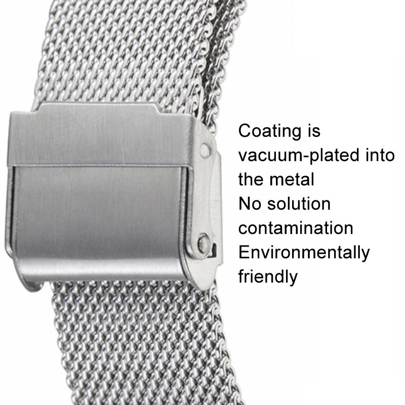 Stainless Steel Men Quartz Watch with Magnetic Strap - 40mm - Silver