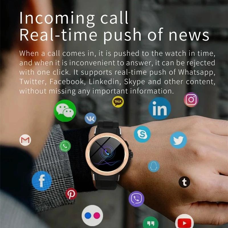 Waterproof Smart Watch With Colour Screen - Ip68 - Gold