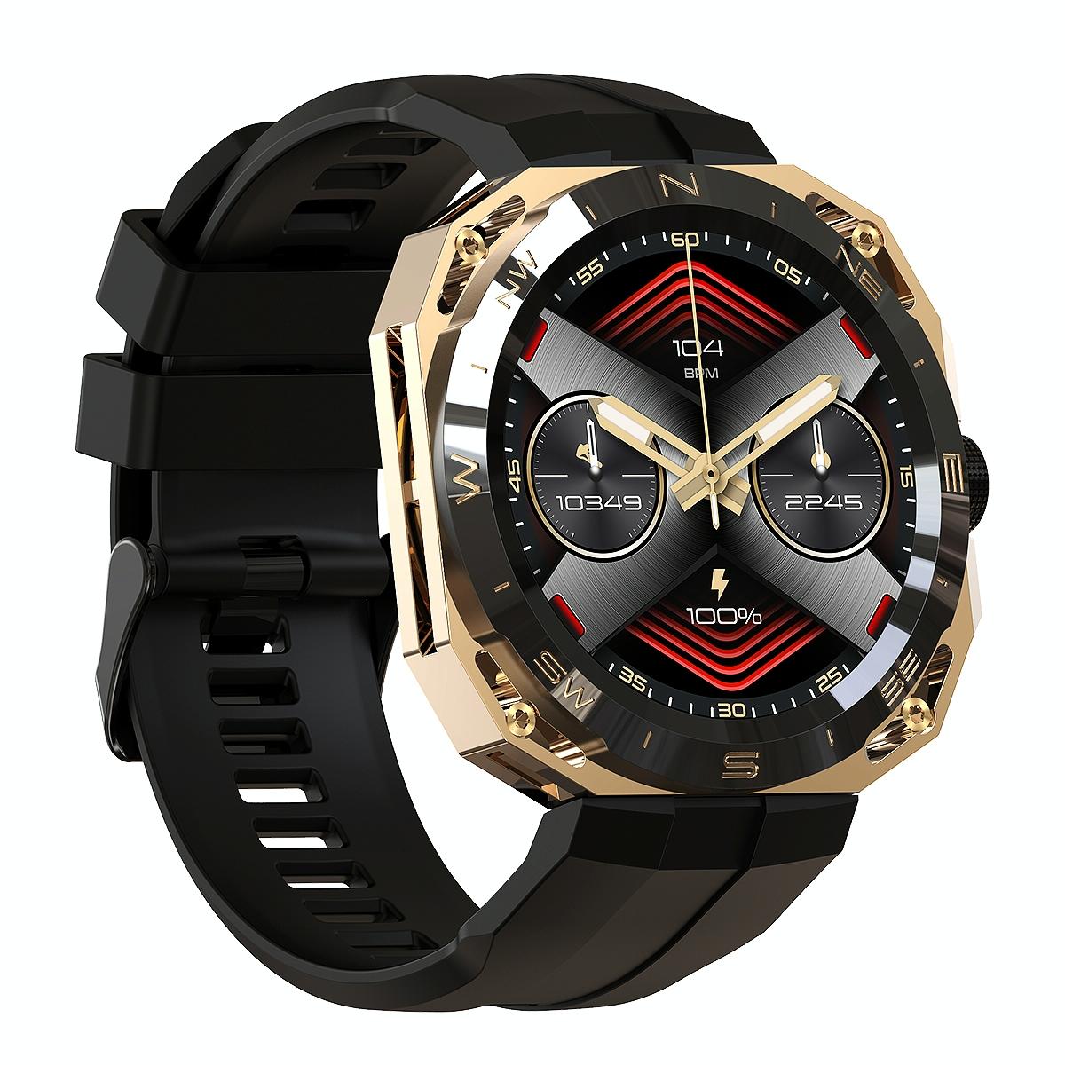 Smart Watch With Heart And Blood Monitoring Colour Screen - Gold