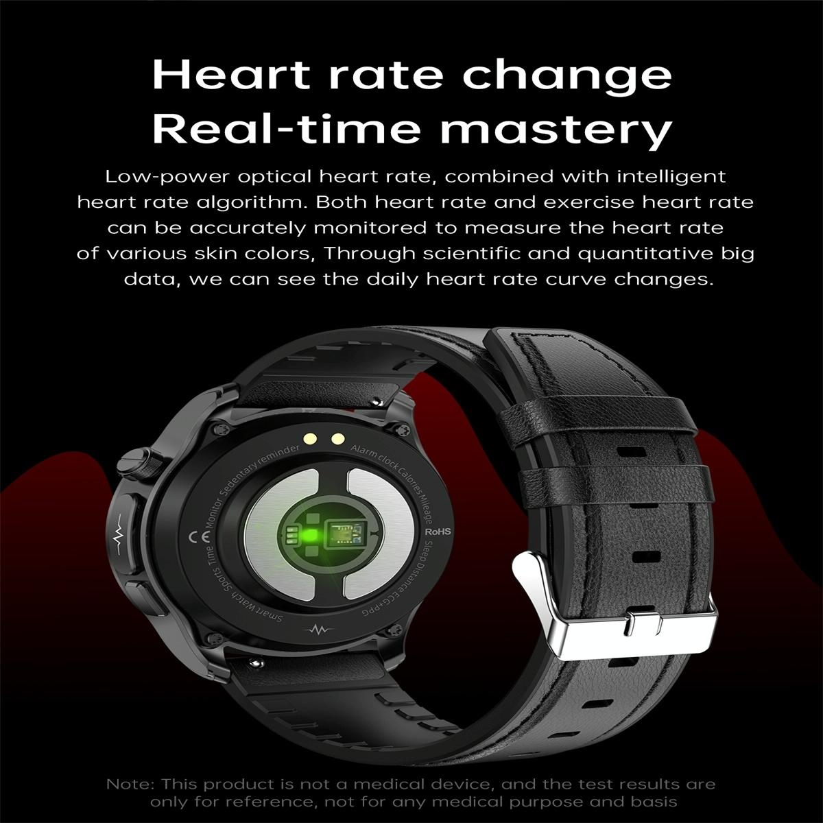 Smart Watch With Heart / Blood Monitoring - Brown