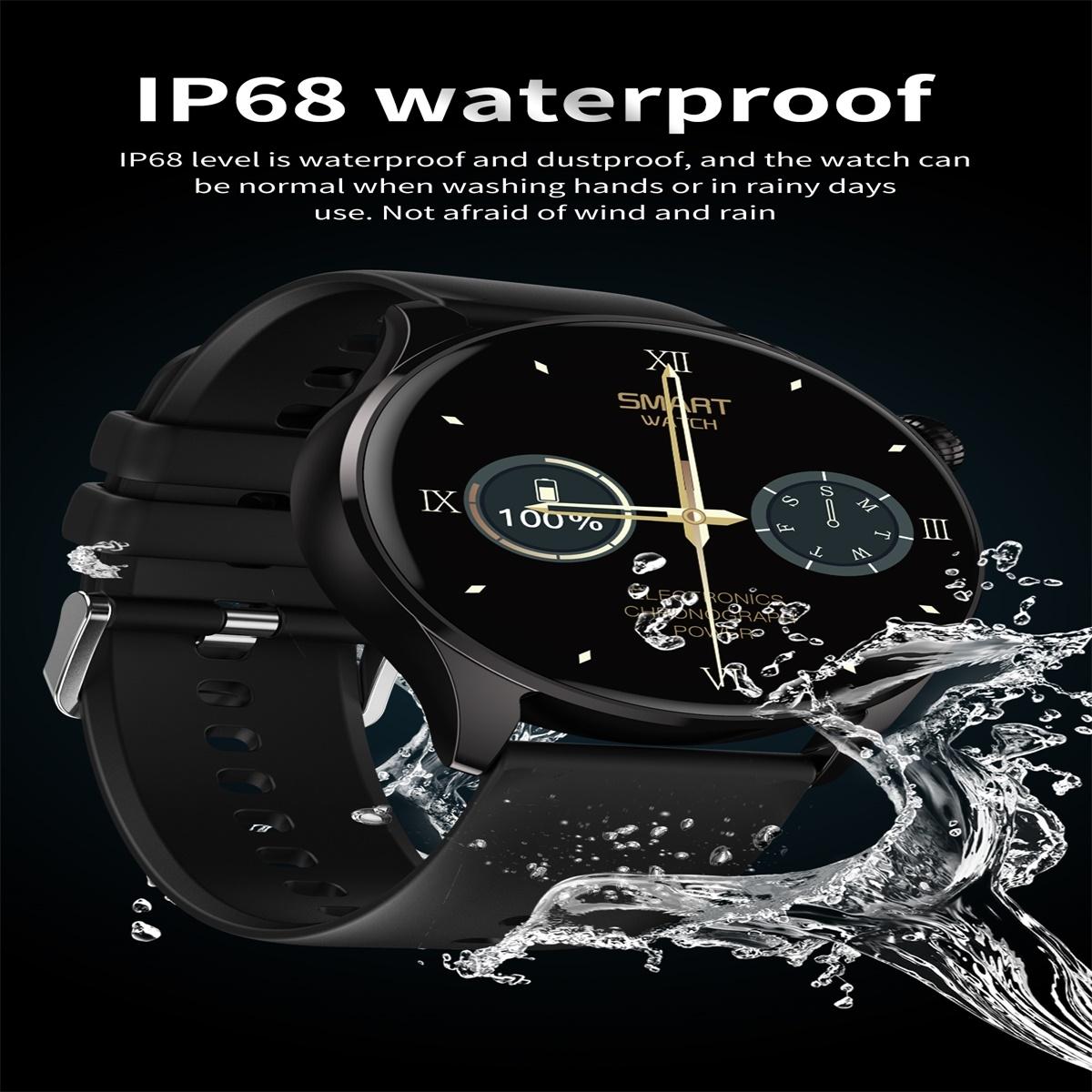 Smart Watch With Heart Rate And Blood Pressure Monitoring - Colour Screen - Silver