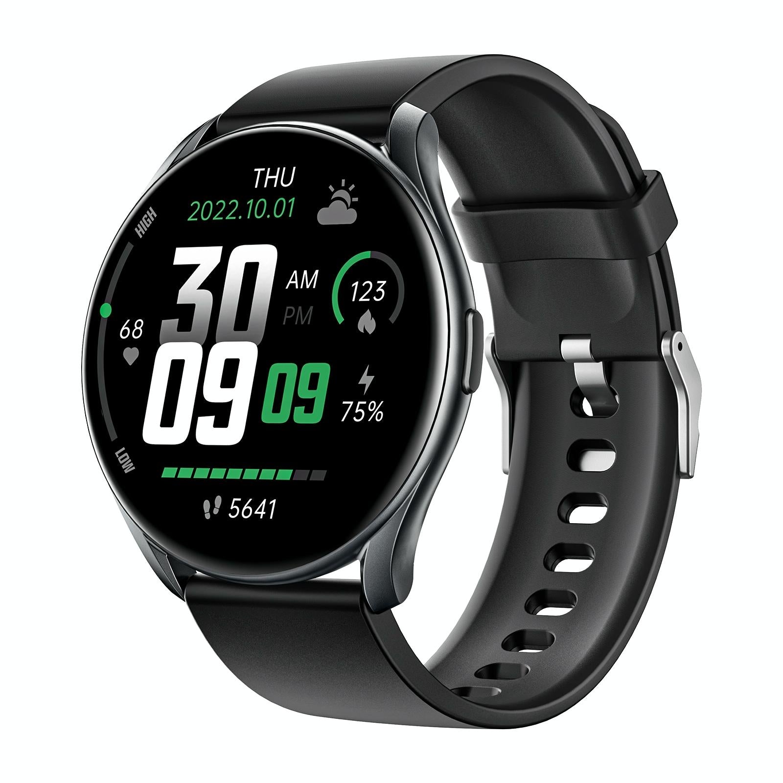 Smart Watch With Heart Rate And Blood Pressure Monitoring - White