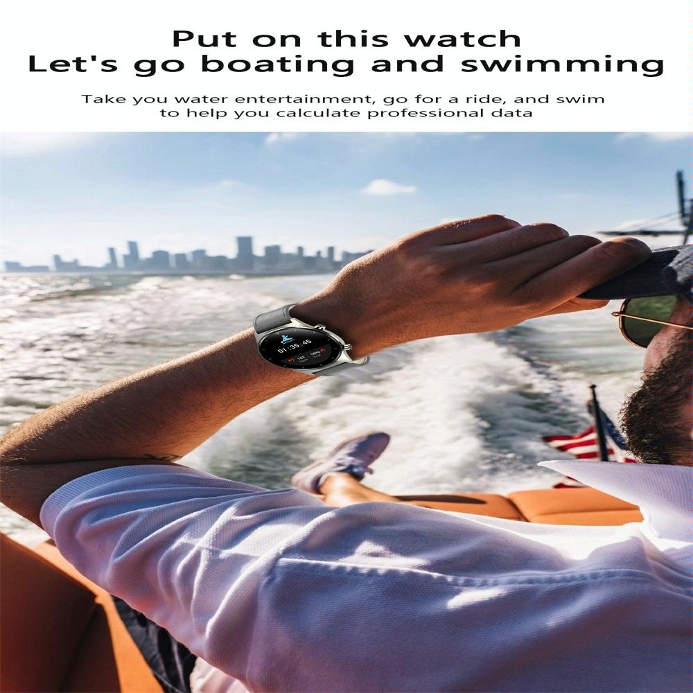 Waterproof Smart Watch With Heart / Bp / Oxygen / Sleep Monitoring - Ip68 - Gold