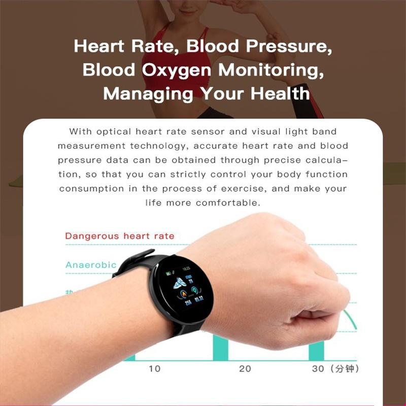 Smart Watch With Call Reminder And Health Monitoring - Waterproof - Red