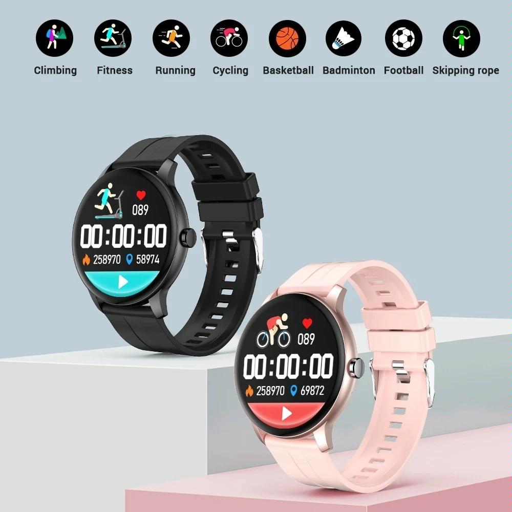 Waterproof Smart Watch With Colour Screen - Ip67 - Pink